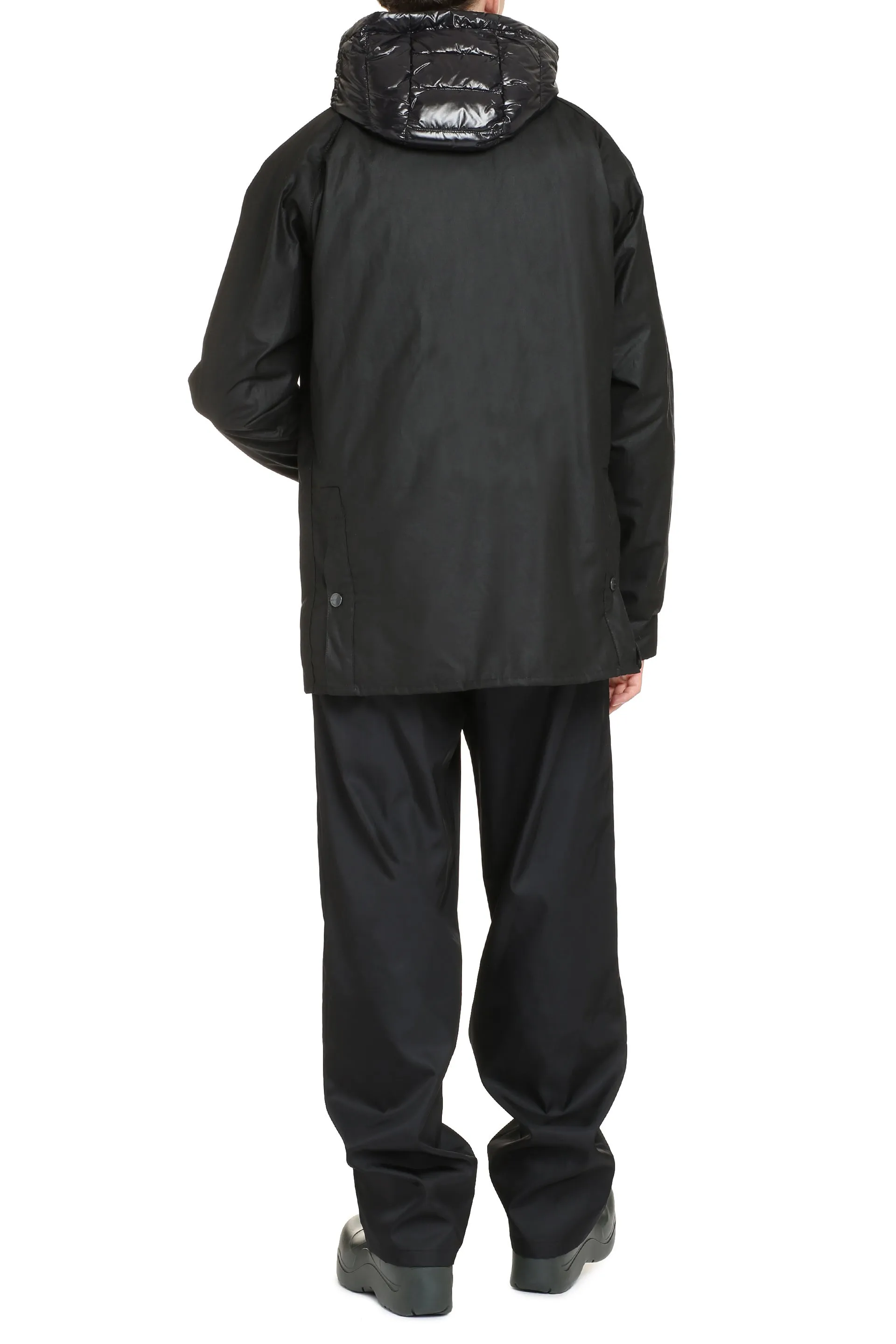 2 Moncler 1952 - Wight hooded short down jacket