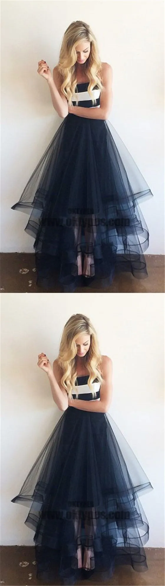 A-line Long Tulle Prom Dresses, Sweetheart Prom Dresses, Prom Dresses, TYP0452