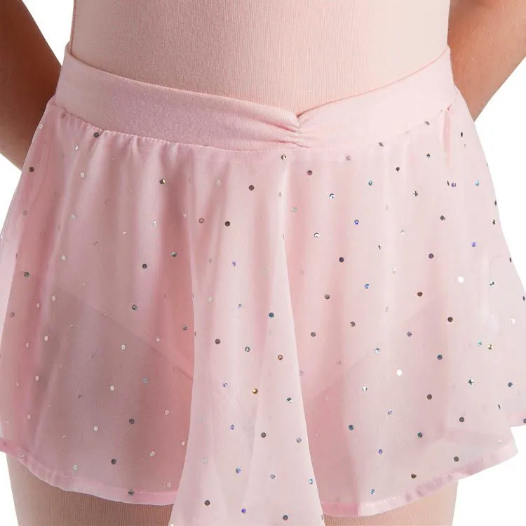 A55161G - Bloch Olesia Sequin Spotted Girls Skirt