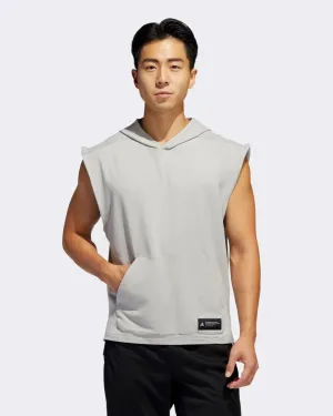 Adidas Mens Sleeveless Hoodie TKO Grey