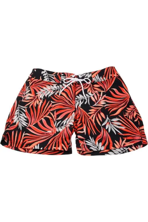 Adoretex Women's Plus Size Fern Garden Quick Dry Board and Water Shorts (FBP007P)