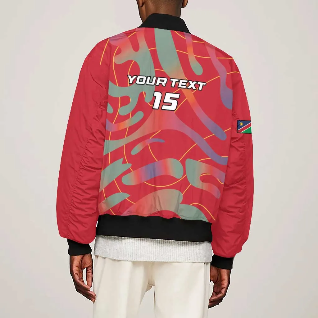 Afro Namibia Football Custom Bomber Jacket Go Namibia Warriors - Sporty Style LT15