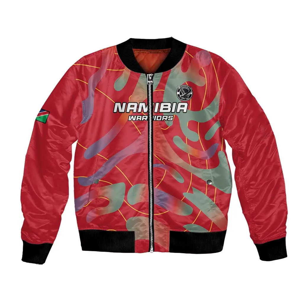 Afro Namibia Football Custom Bomber Jacket Go Namibia Warriors - Sporty Style LT15