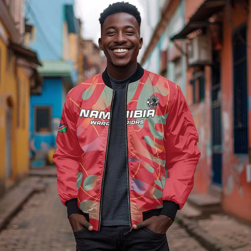Afro Namibia Football Custom Bomber Jacket Go Namibia Warriors - Sporty Style LT15