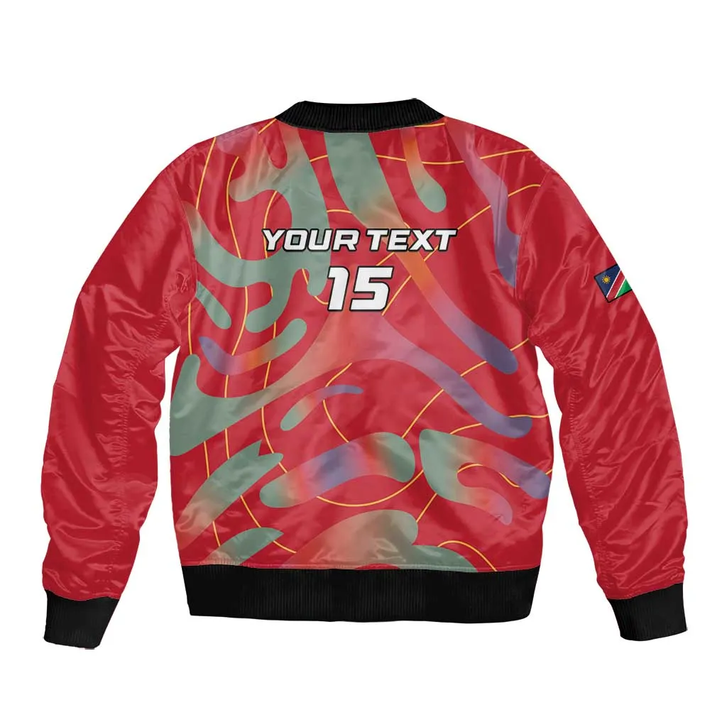 Afro Namibia Football Custom Bomber Jacket Go Namibia Warriors - Sporty Style LT15