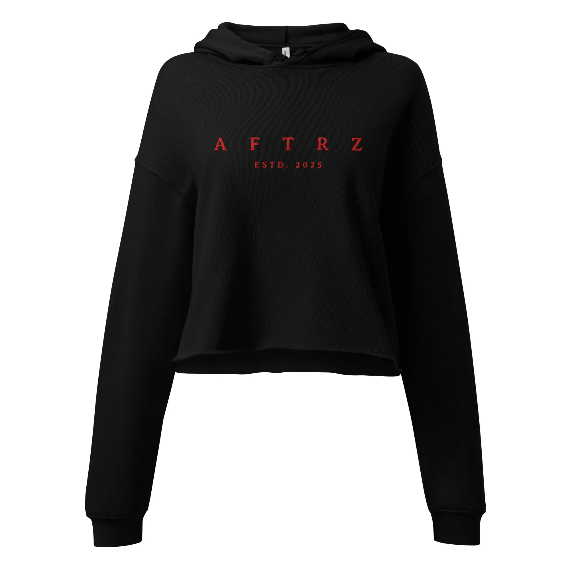 Aftrz Embroidered Crop Hoodie