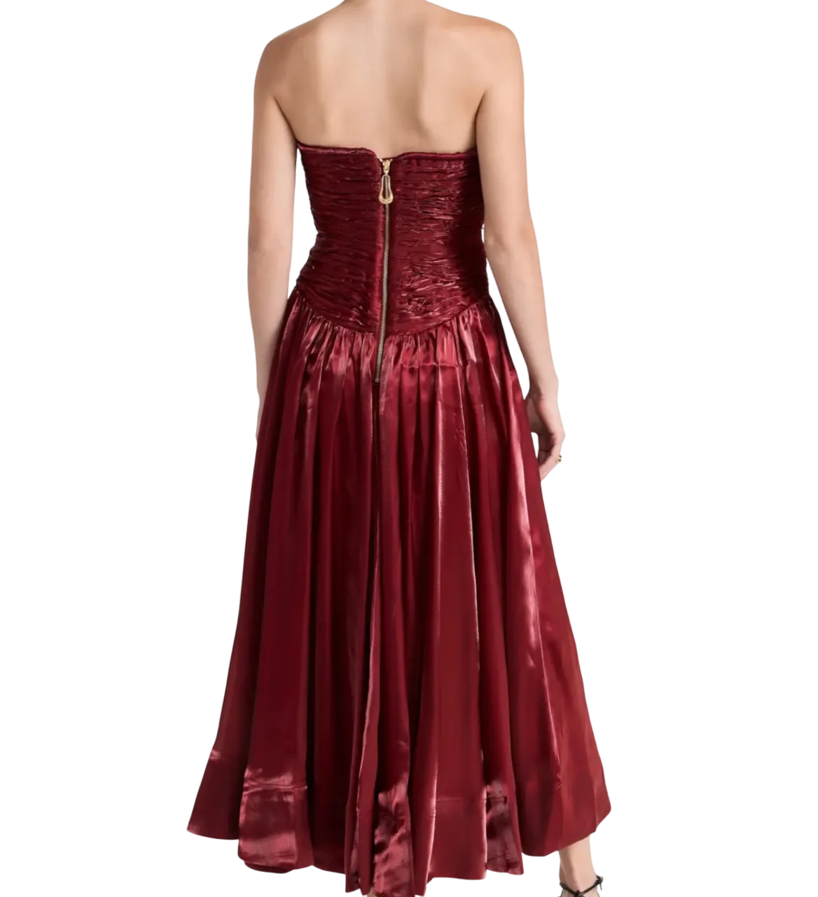 Aje Red Regent Midi Dress UK 4
