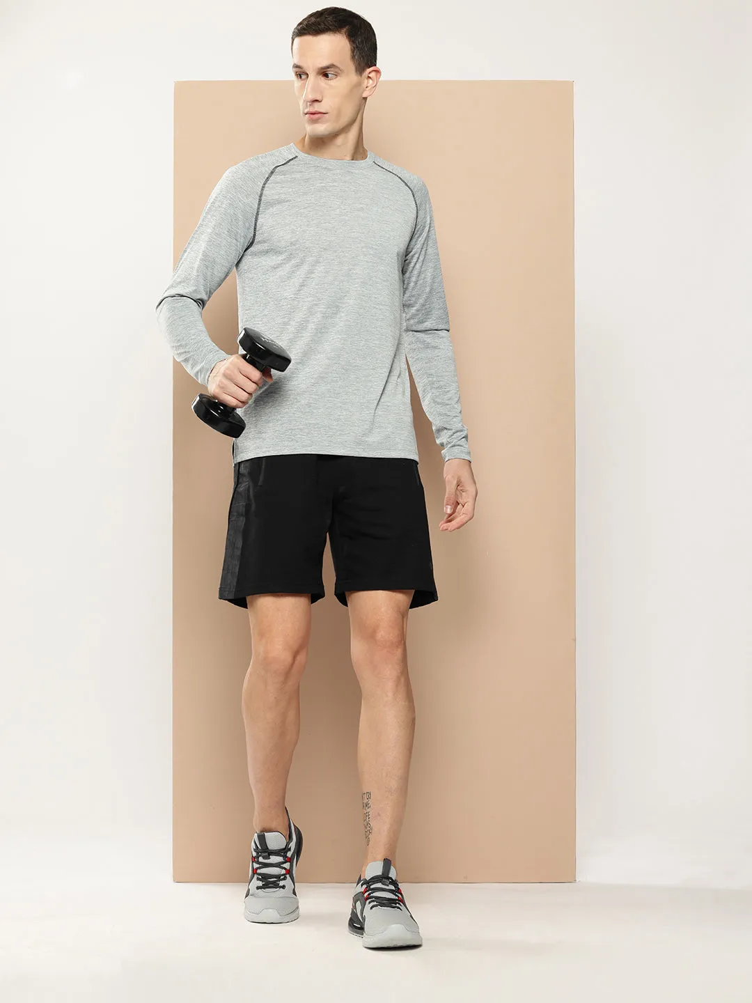 Alcis Men Black Colorblocked Shorts