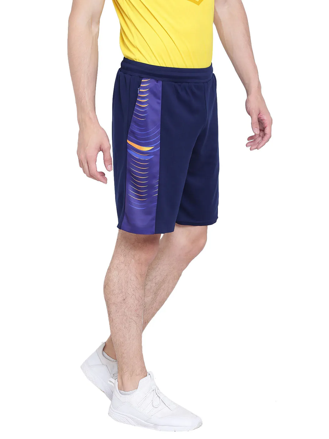 Alcis Men Solid Navy Blue Shorts