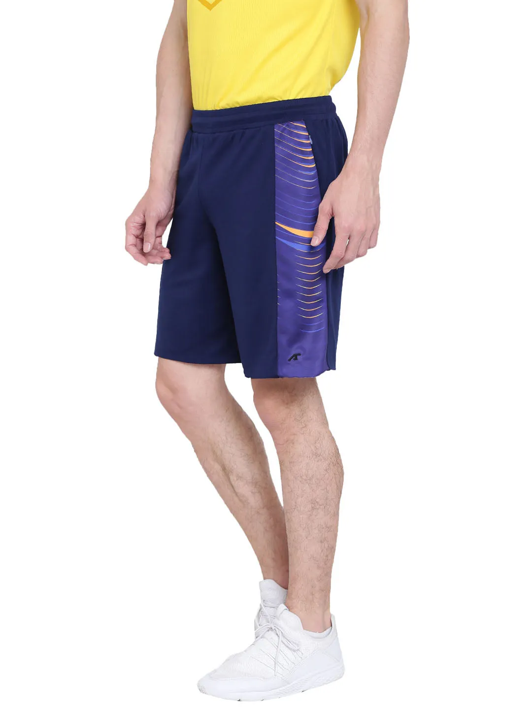 Alcis Men Solid Navy Blue Shorts