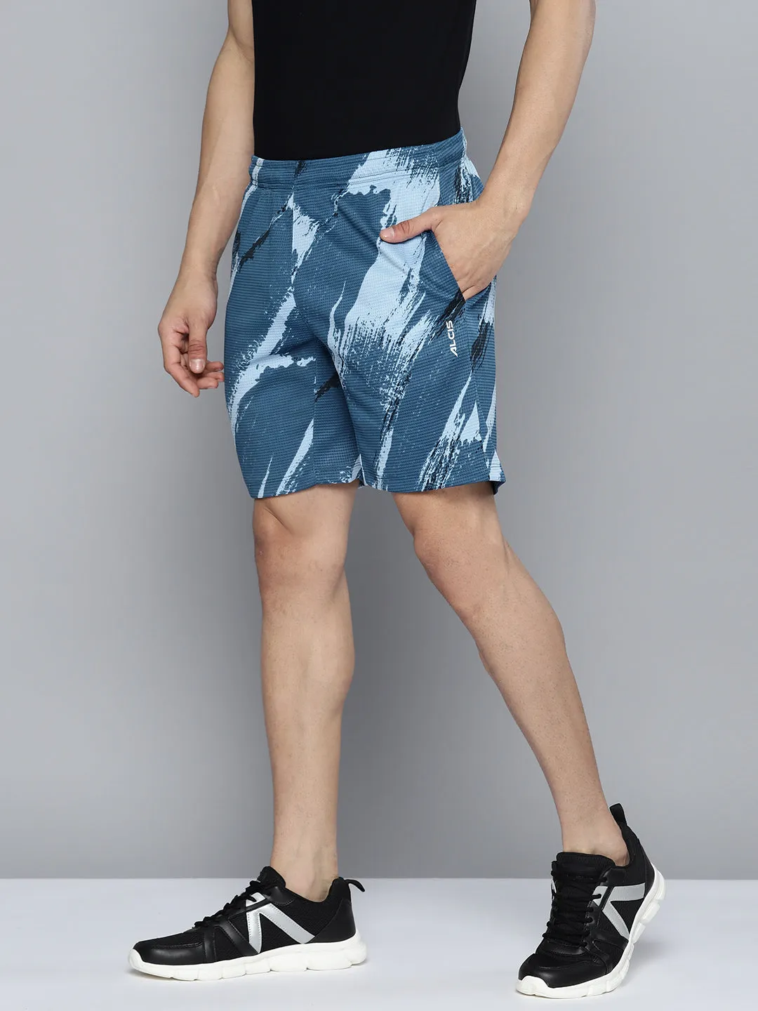 Alcis Men Tie  Dye Printed Sports Shorts