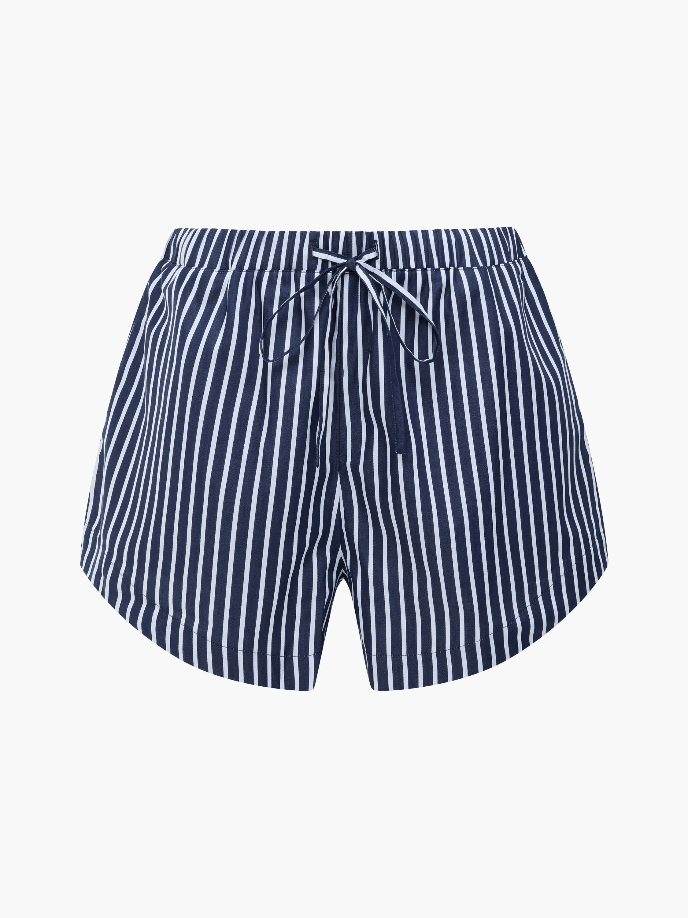 Alexis Cotton Striped Drawstring Shorts