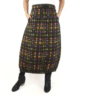 Alpha 60 colourful check print  savannah skirt size S (as new with tags)