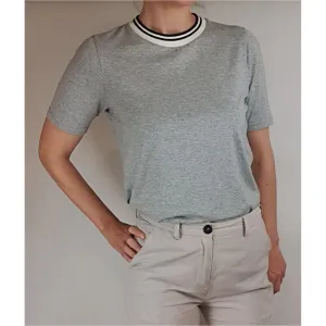 Alpha 60 second hand grey tee shirt top size XS (best fits 8)