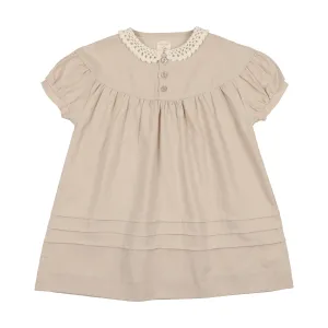 Analogie Linen Dress Short Sleeve - Oat