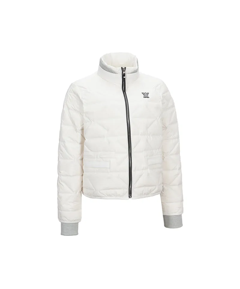 ANEW Golf Women's  Square Tube Down Jacket - Ivory