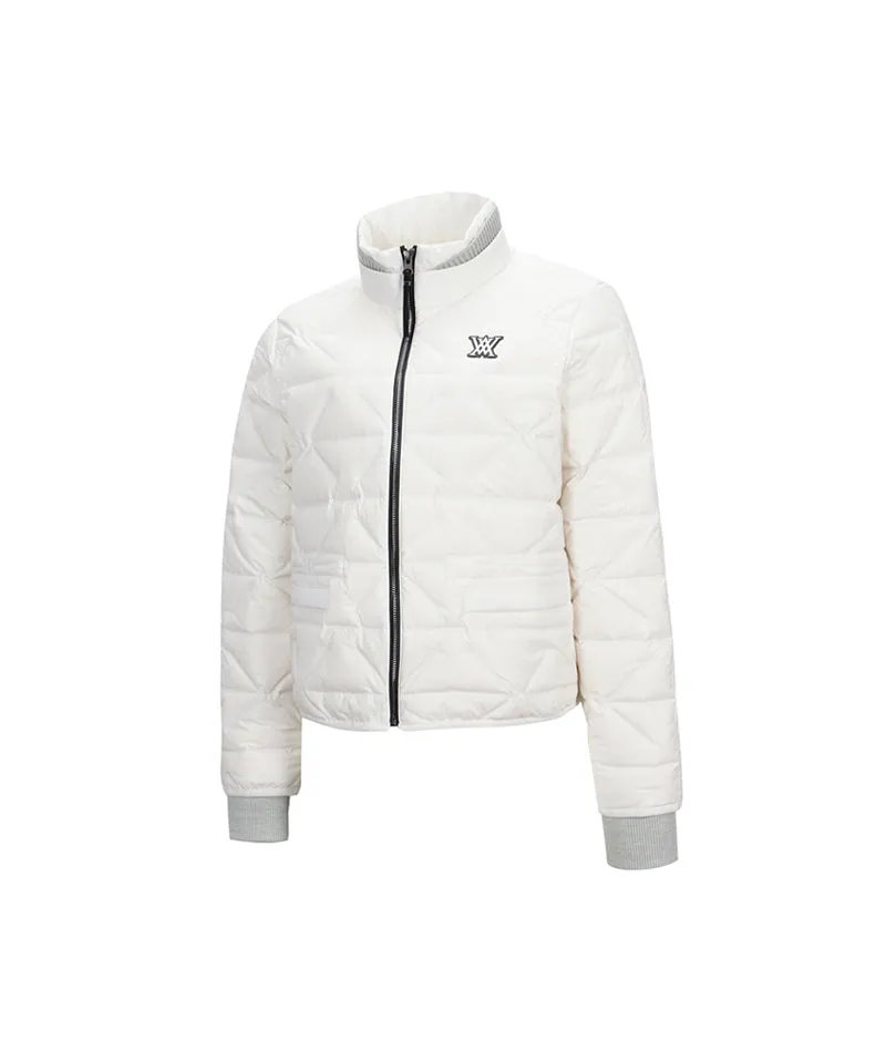 ANEW Golf Women's  Square Tube Down Jacket - Ivory