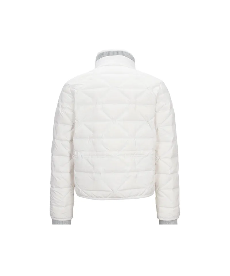 ANEW Golf Women's  Square Tube Down Jacket - Ivory