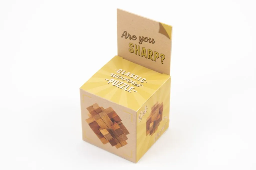 Are You Sharp? Classic Wooden Puzzle