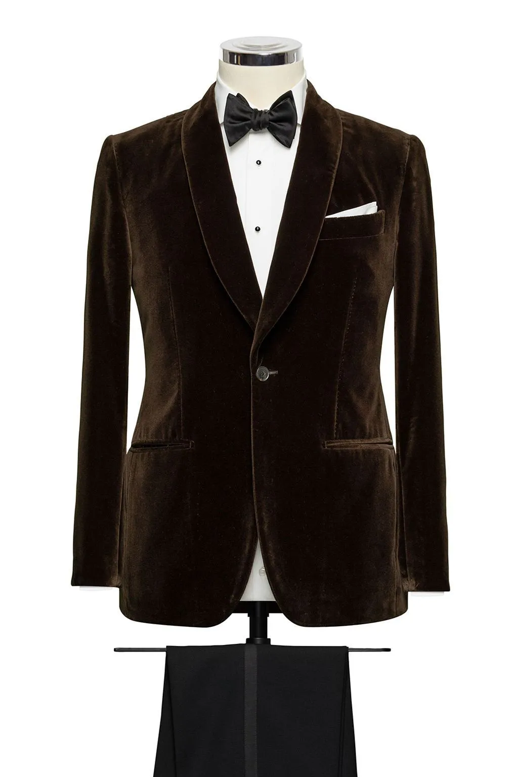 Ariston di Napoli Dark Brown Velvet Soft Solid Cotton