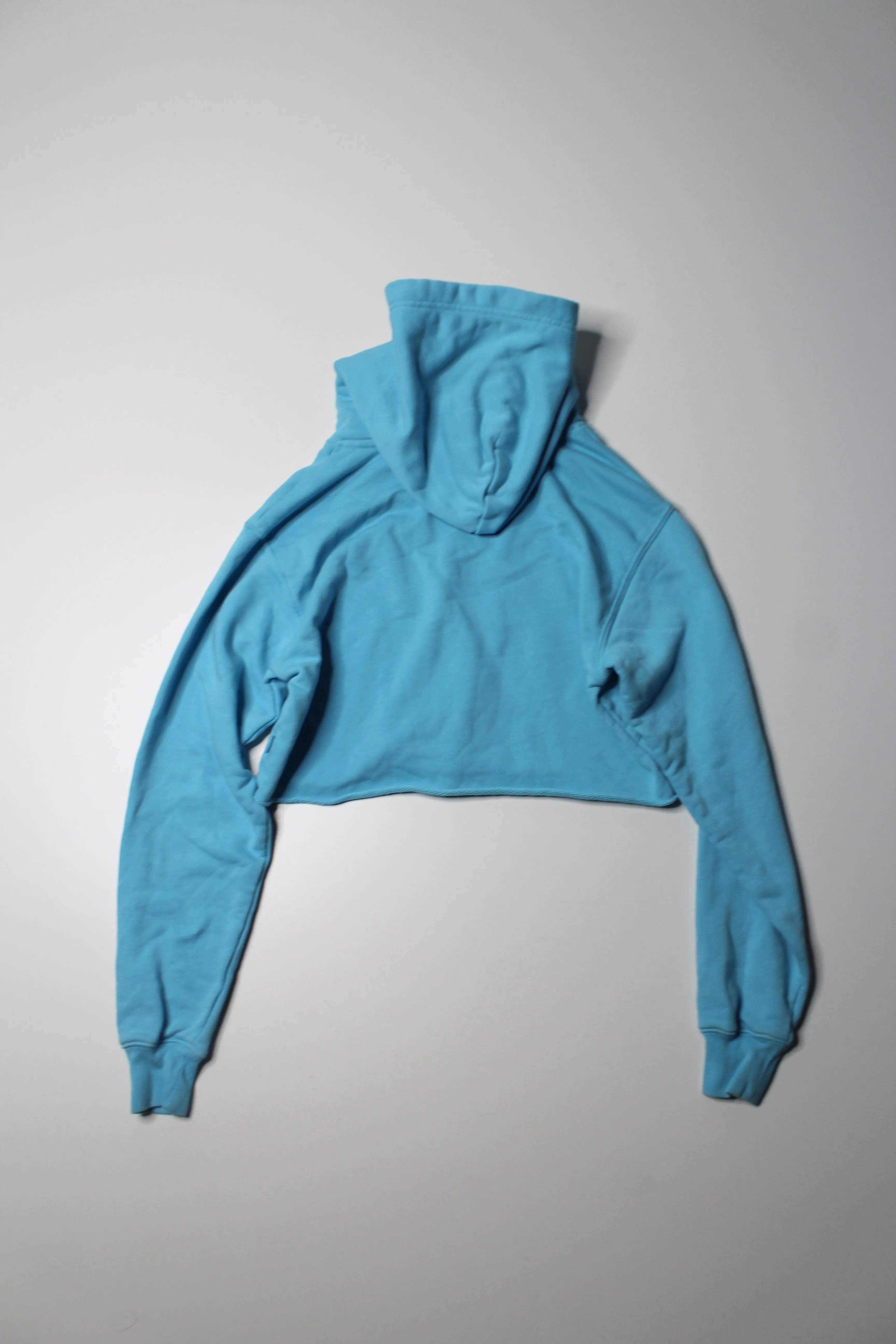 Aritzia TNA blue cropped hoodie, size xxs (loose fit)