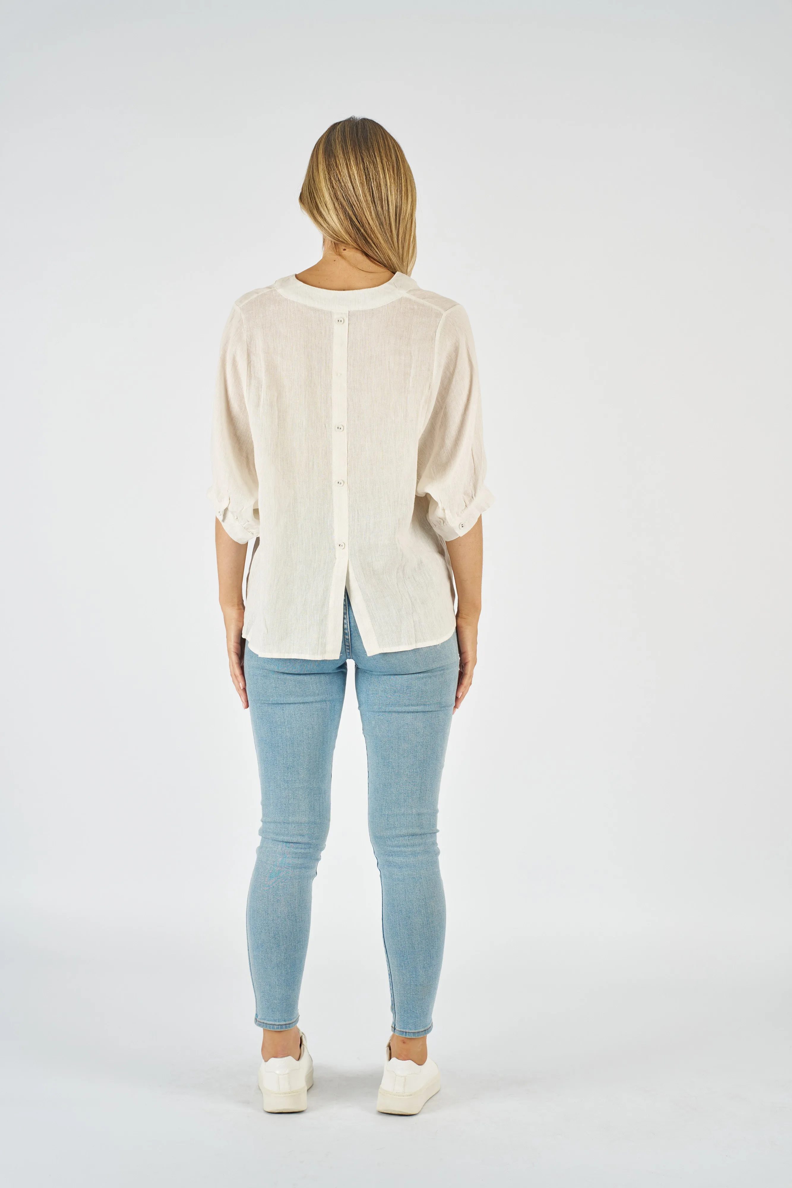 Aurora White Linen Shirt