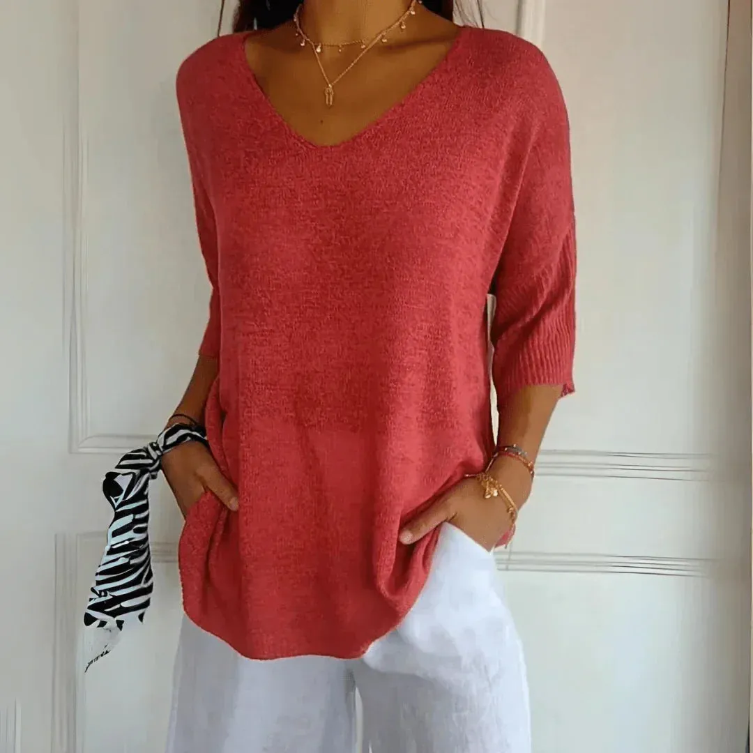 Azure - Elegant Relaxed Top