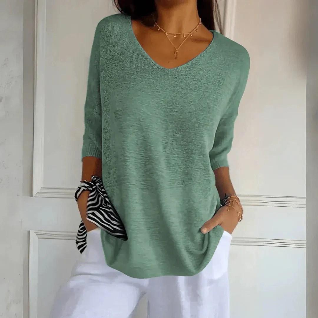 Azure - Elegant Relaxed Top