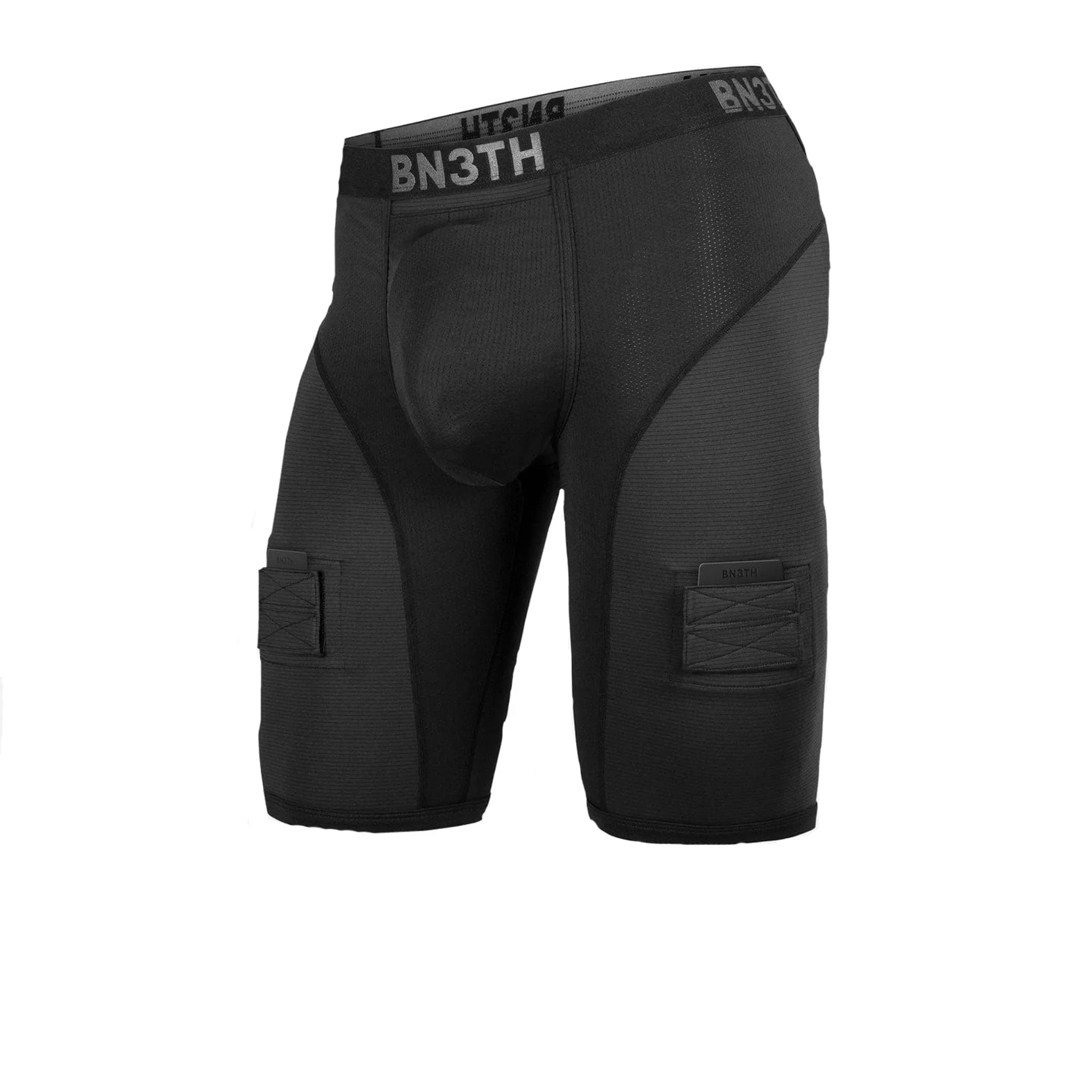 B3NTH Coast to Coast Senior Compression Jock Shorts - Black