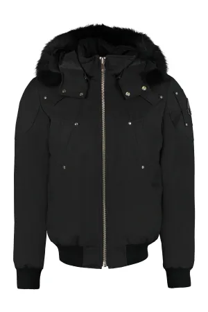 Ballistic hooded padded bomber jacket
