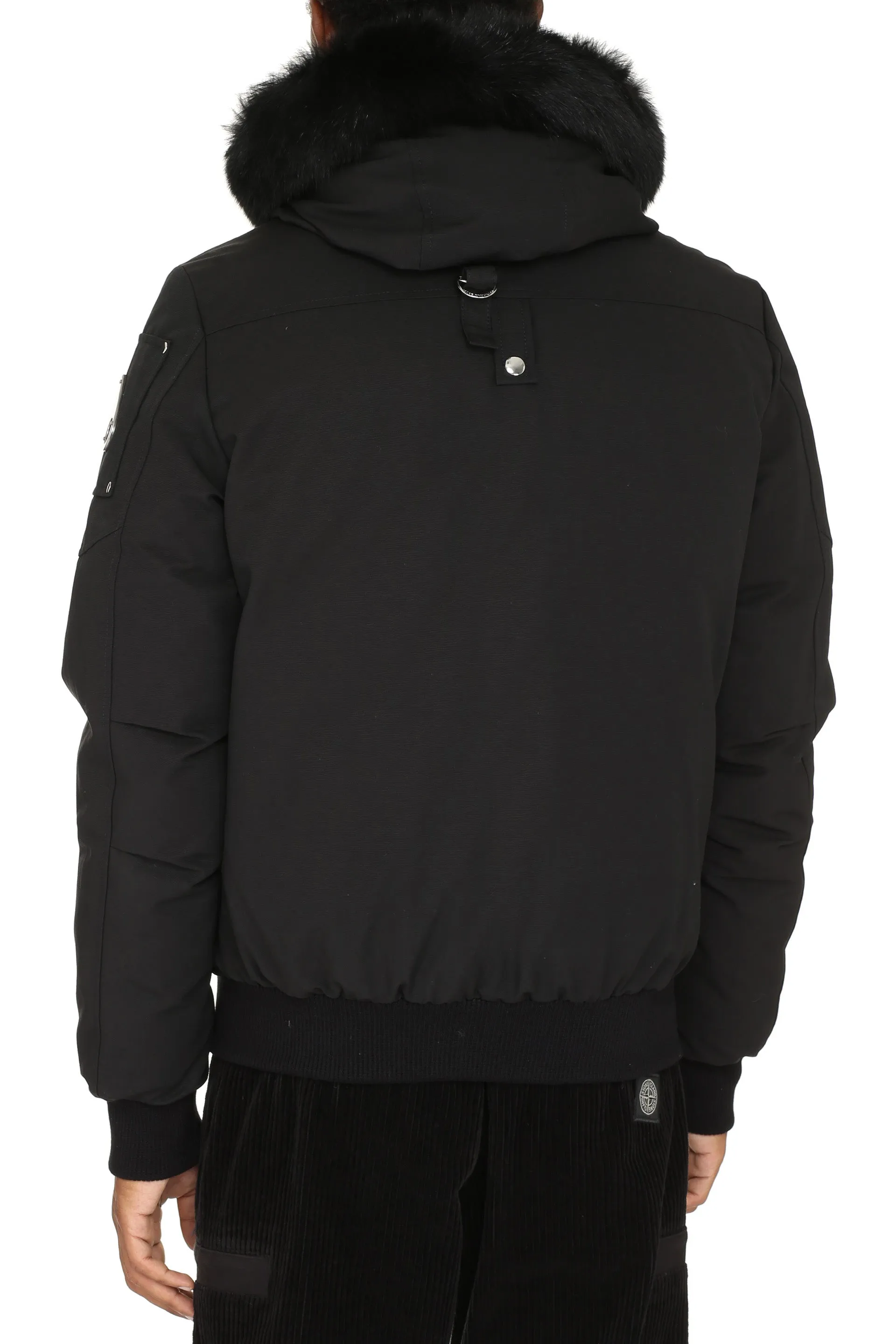 Ballistic hooded padded bomber jacket