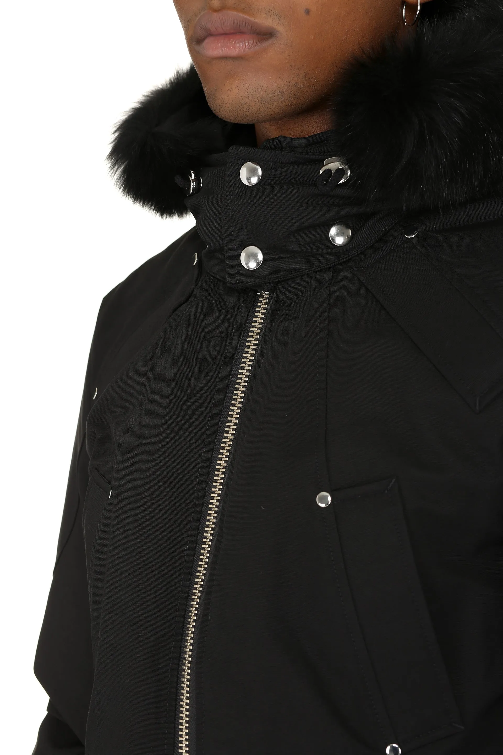 Ballistic hooded padded bomber jacket