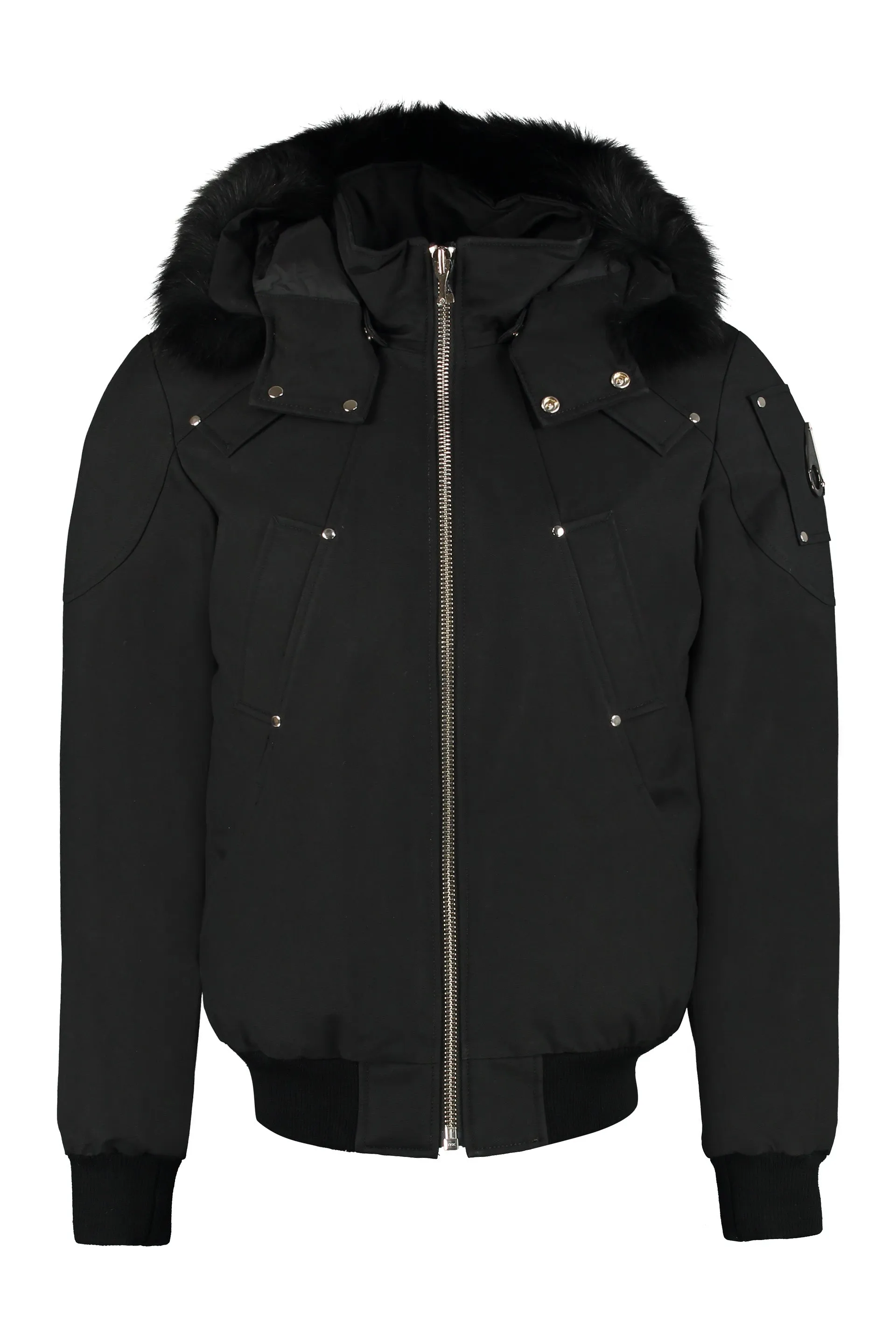 Ballistic hooded padded bomber jacket
