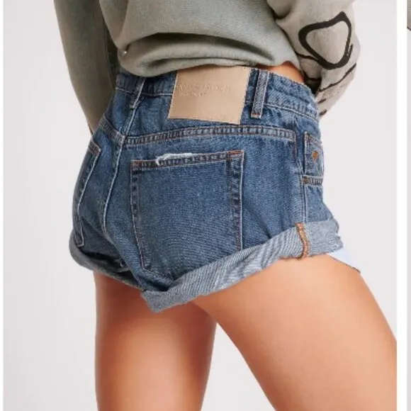 Bandits Low Waist Denim Shorts - Blue Thunder