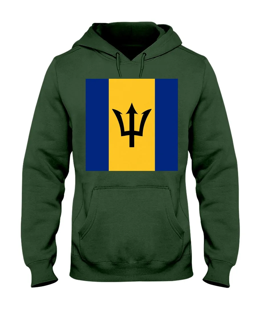 Barbados Flag  Jerzees  Hoodie