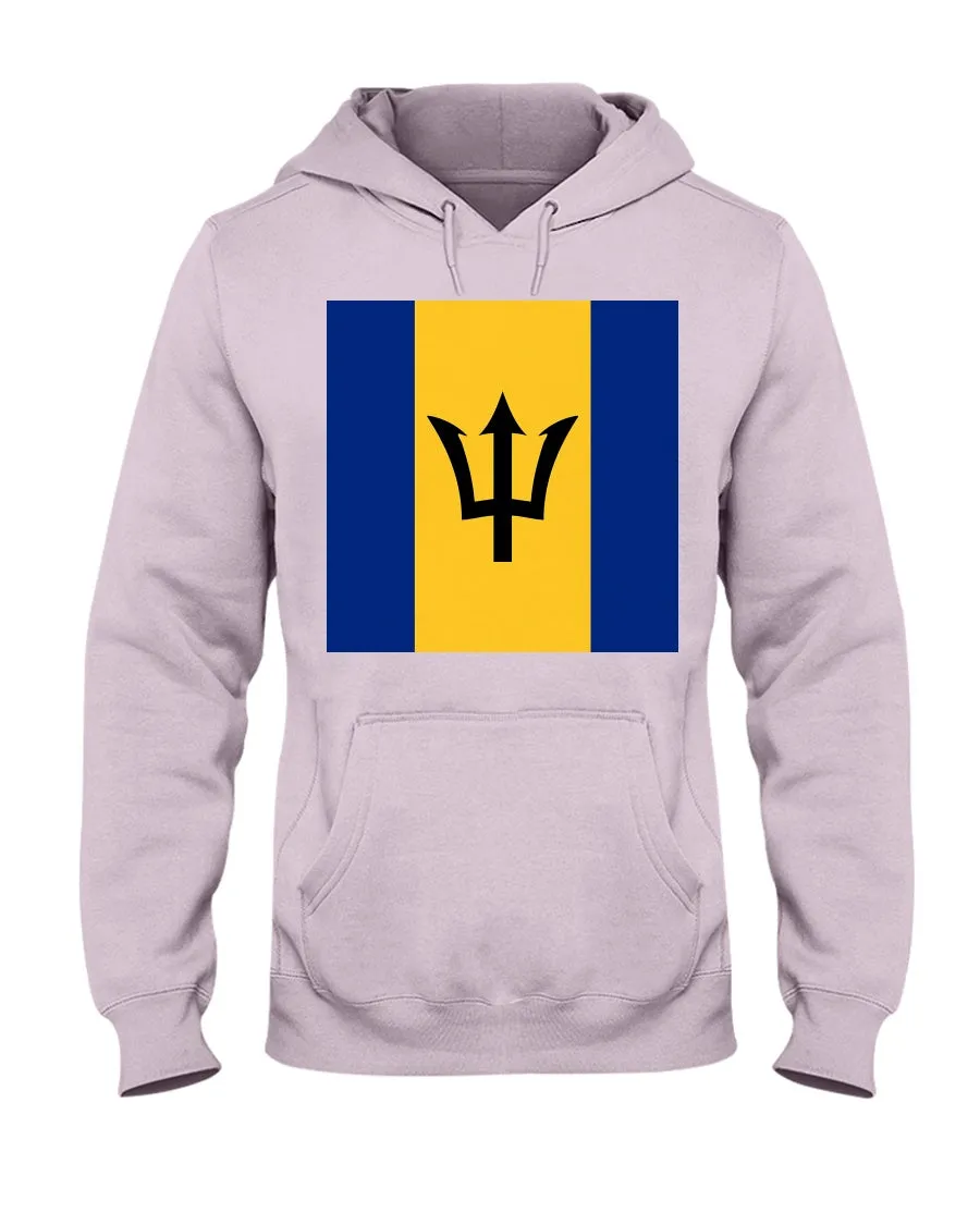 Barbados Flag  Jerzees  Hoodie