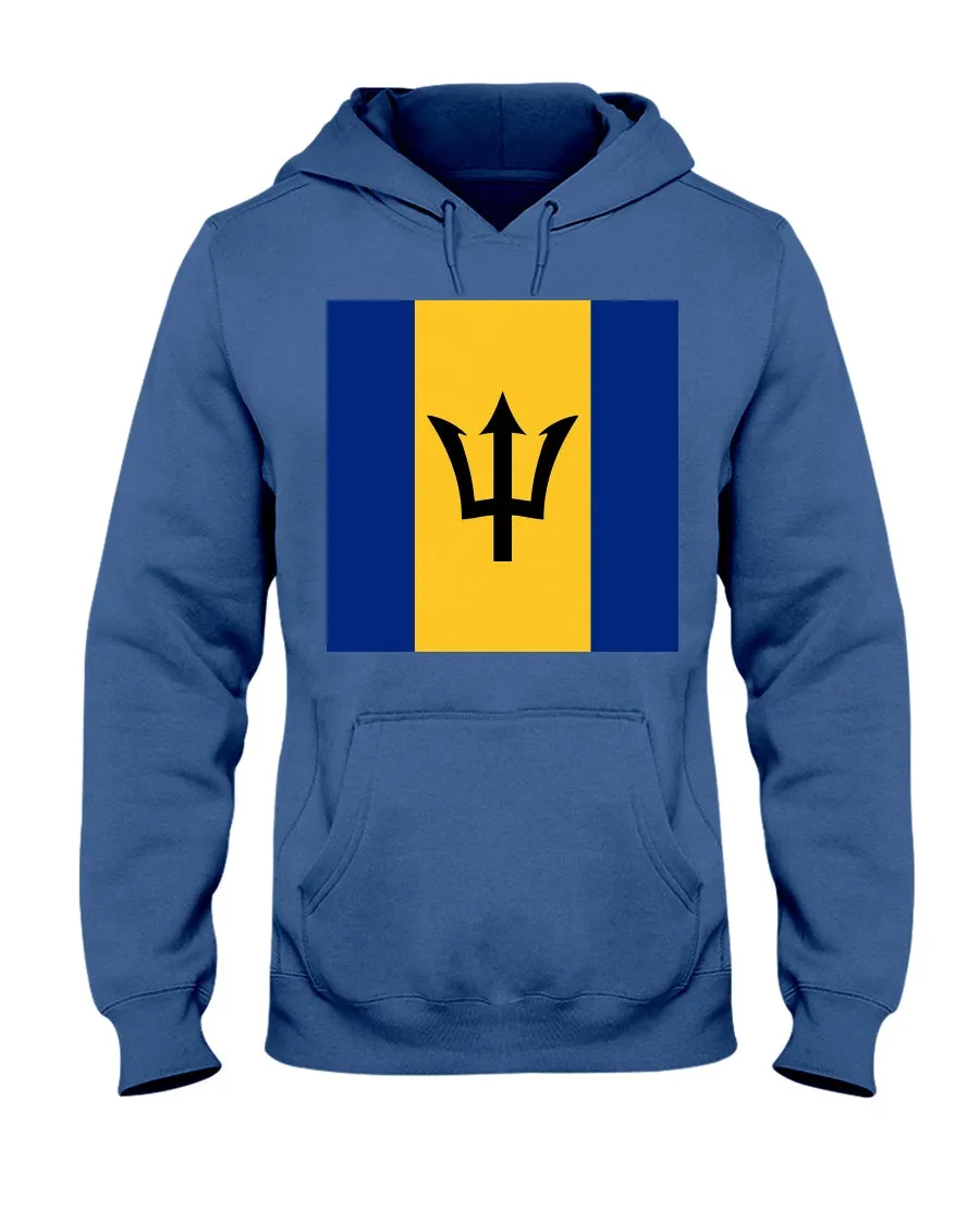 Barbados Flag  Jerzees  Hoodie