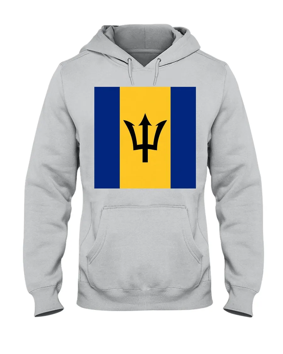 Barbados Flag  Jerzees  Hoodie