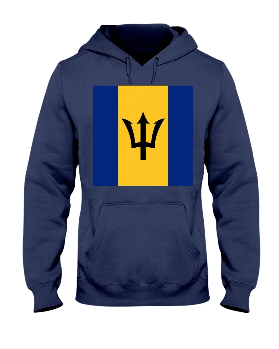 Barbados Flag  Jerzees  Hoodie