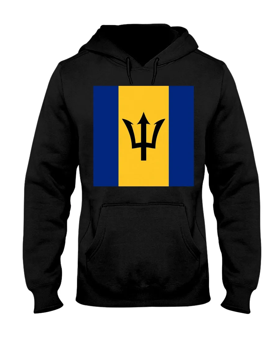 Barbados Flag  Jerzees  Hoodie