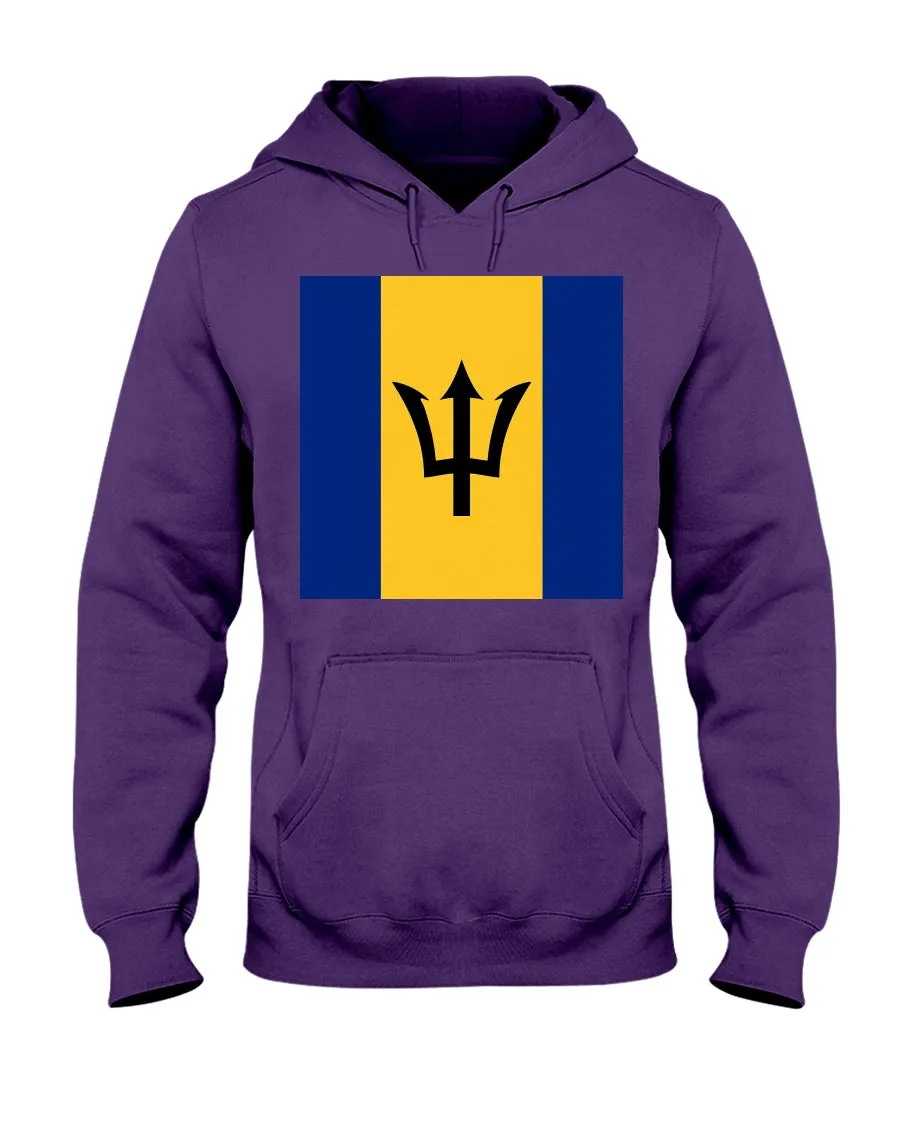 Barbados Flag  Jerzees  Hoodie