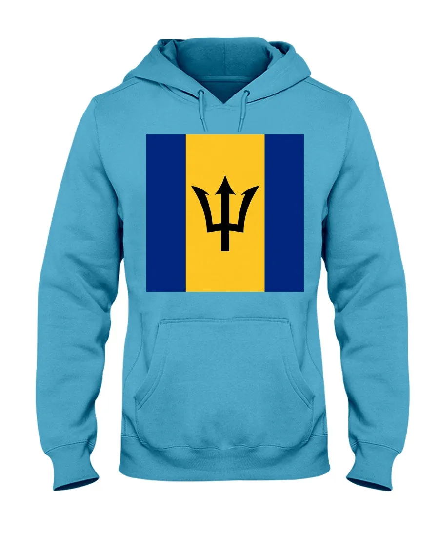 Barbados Flag  Jerzees  Hoodie