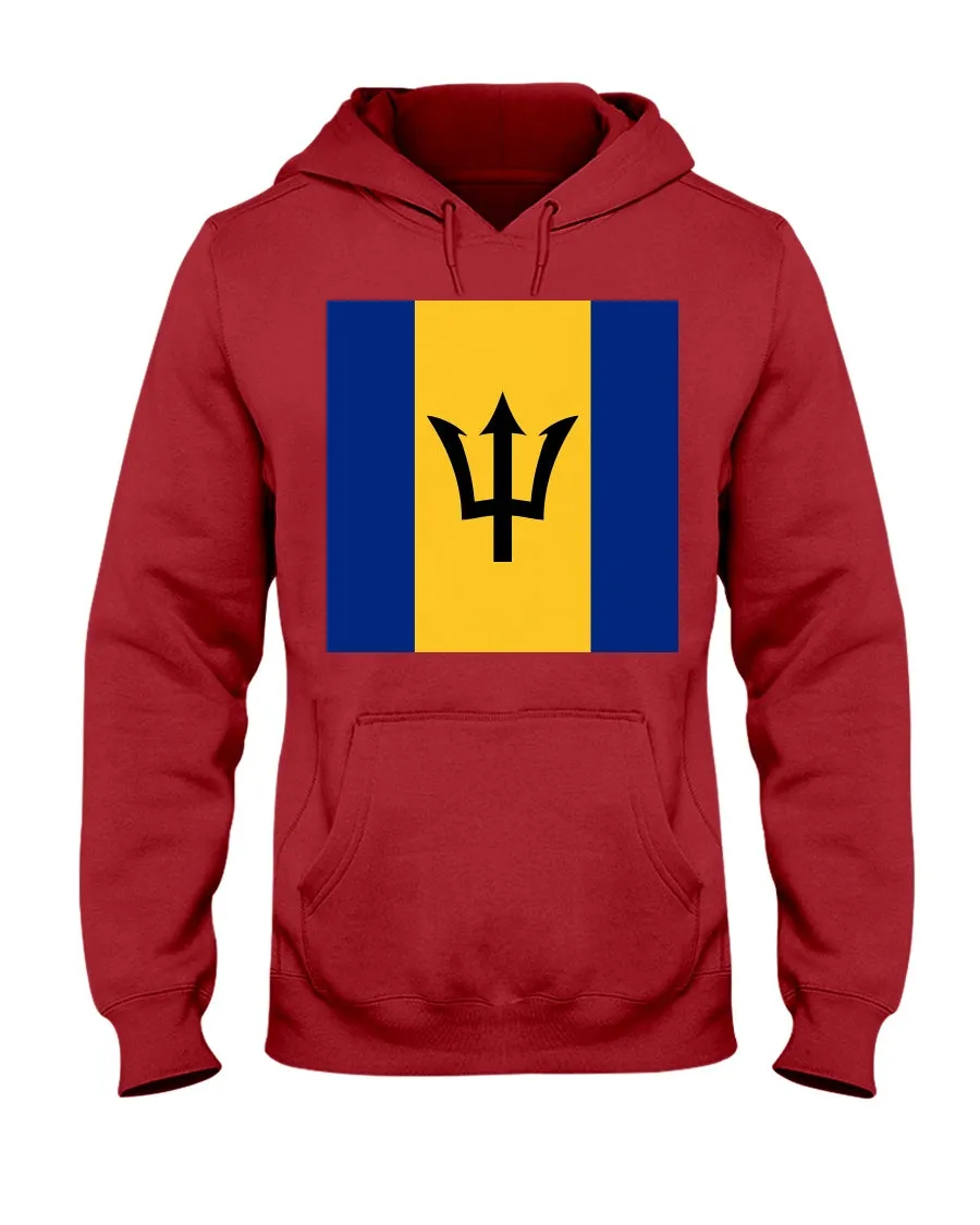 Barbados Flag  Jerzees  Hoodie
