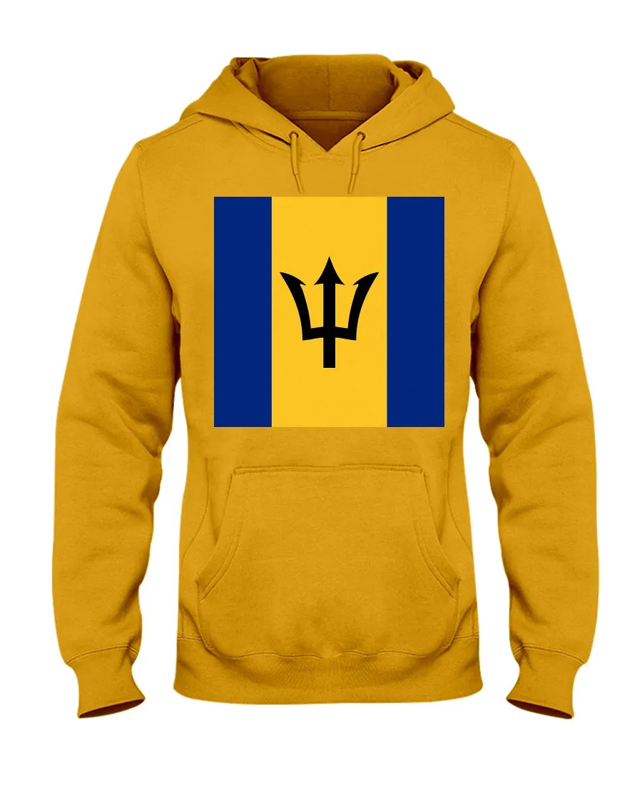 Barbados Flag  Jerzees  Hoodie