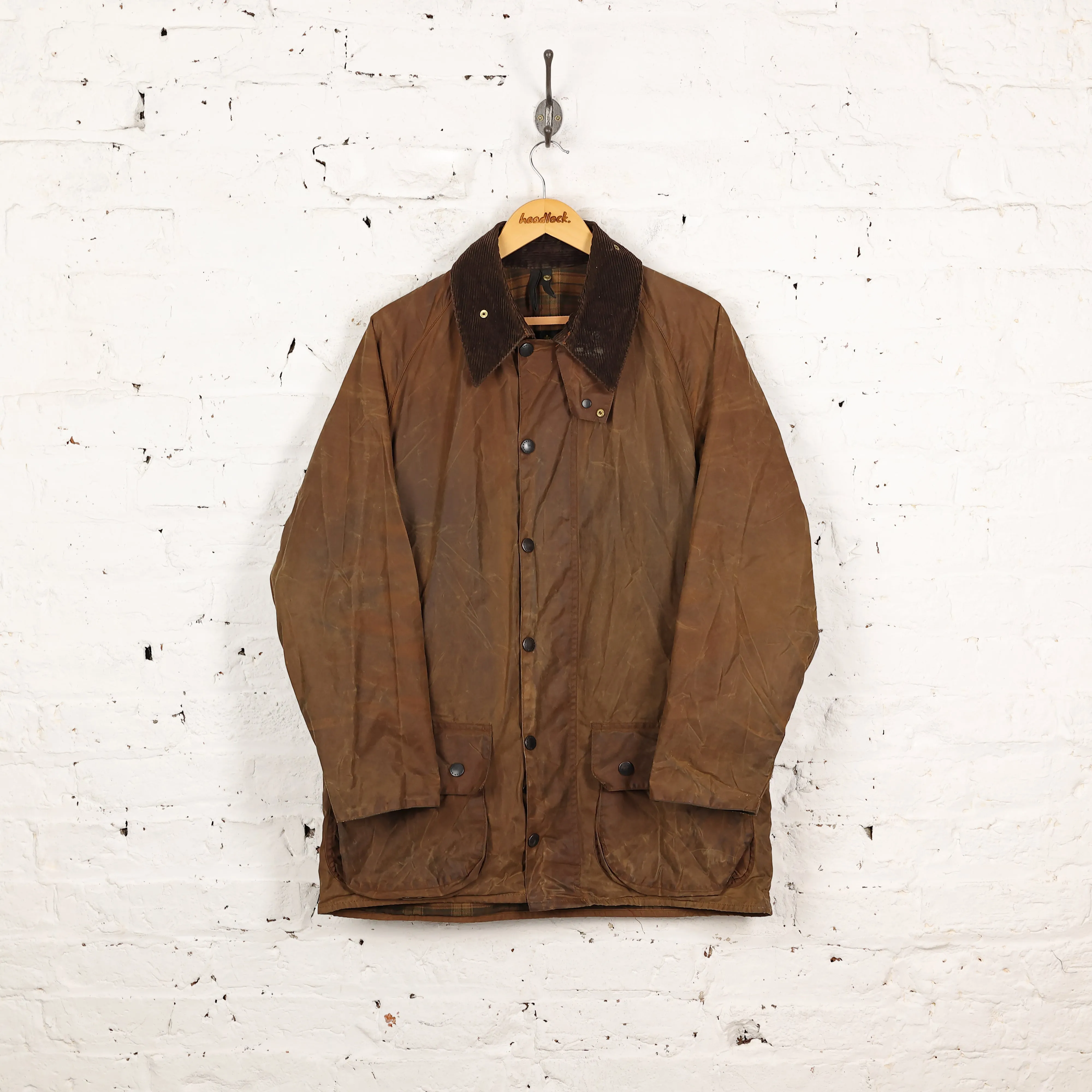 Barbour Beaufort Wax Jacket - Brown - M