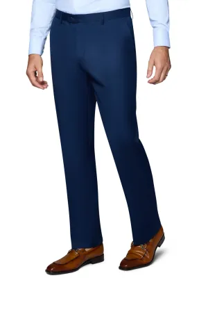 Bergamo Orange Solid Slim Fit Pants - New Blue