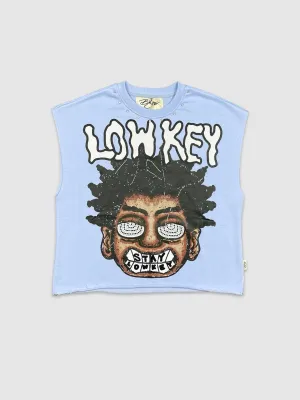 BKYS-MT1281-Low Key Muscle Crop Tee