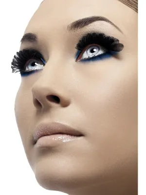 Black Feather Eyelashes