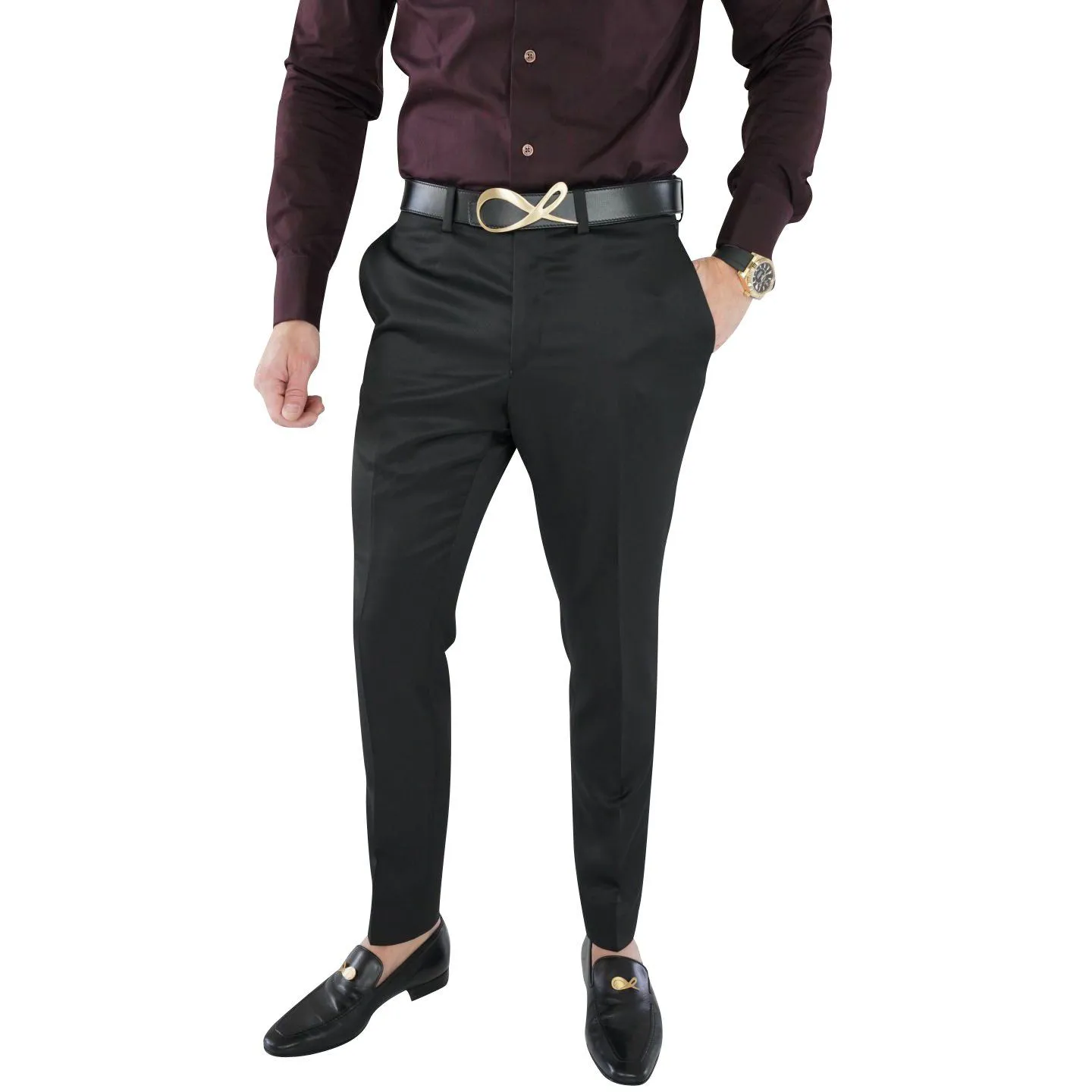 Black Lucentezza Trousers @ The Vault