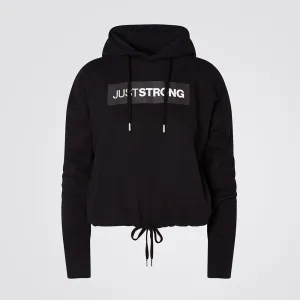 Black Relax Cropped Hoodie